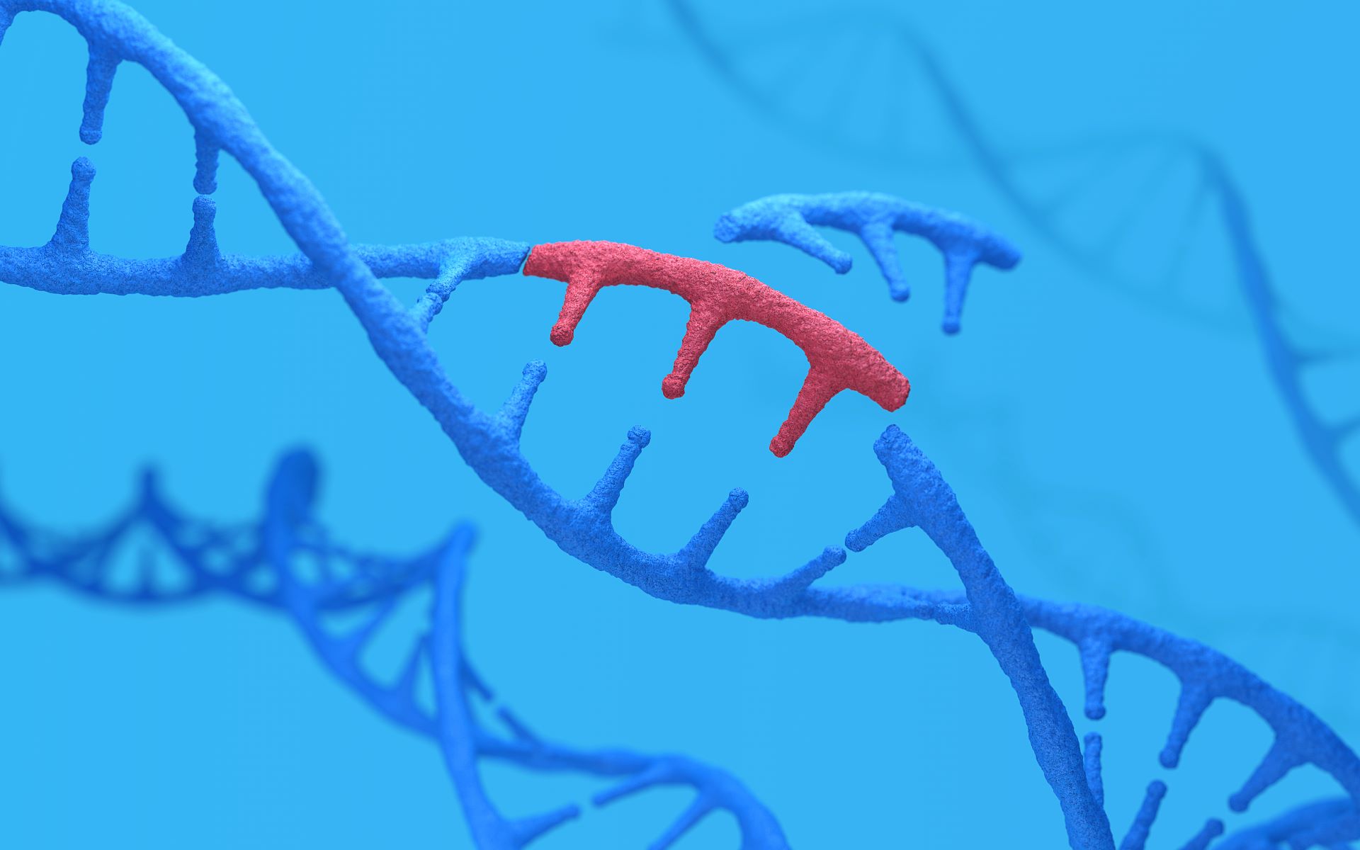 3D rendering of a genetic mutation.